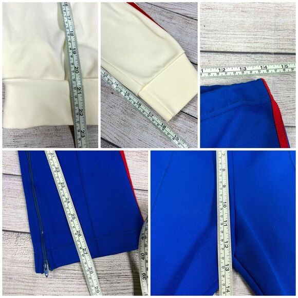 Vintage Broderick Adult Olympic USA Jumpsuit Outfit Set Size XS/S 70s 80s AAU - Picture 16 of 16